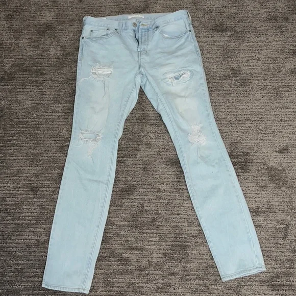 PacSun Jeans Pacsun Stacked Skinny Jeans 3x32 Light Wash
